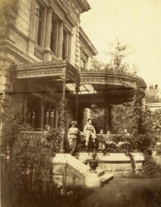 Die heute verschwundene Villa Hochstätter in Wien-Erdberg nach dem Jahre 1866. Foto: Andreas Groll / Akademie der Wissenschaften in Prag